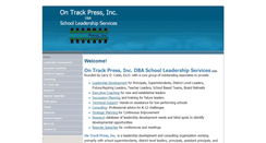 Desktop Screenshot of ontrackpressinc.com